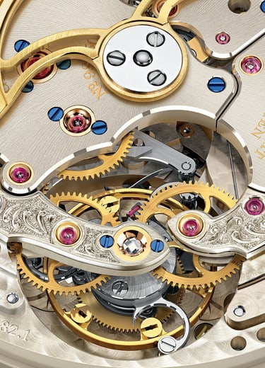 Close-up of the L082.1 movement