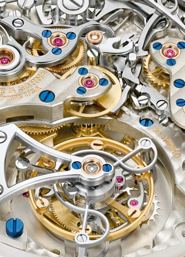 Close-up of movement L952.1 of the DATOGRAPH PERPETUAL