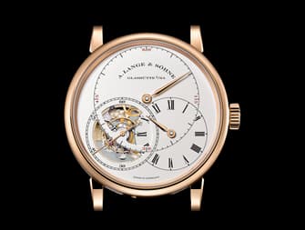 RICHARD LANGE TOURBILLON "Pour le Mérite" in pink gold with visible tourbillon