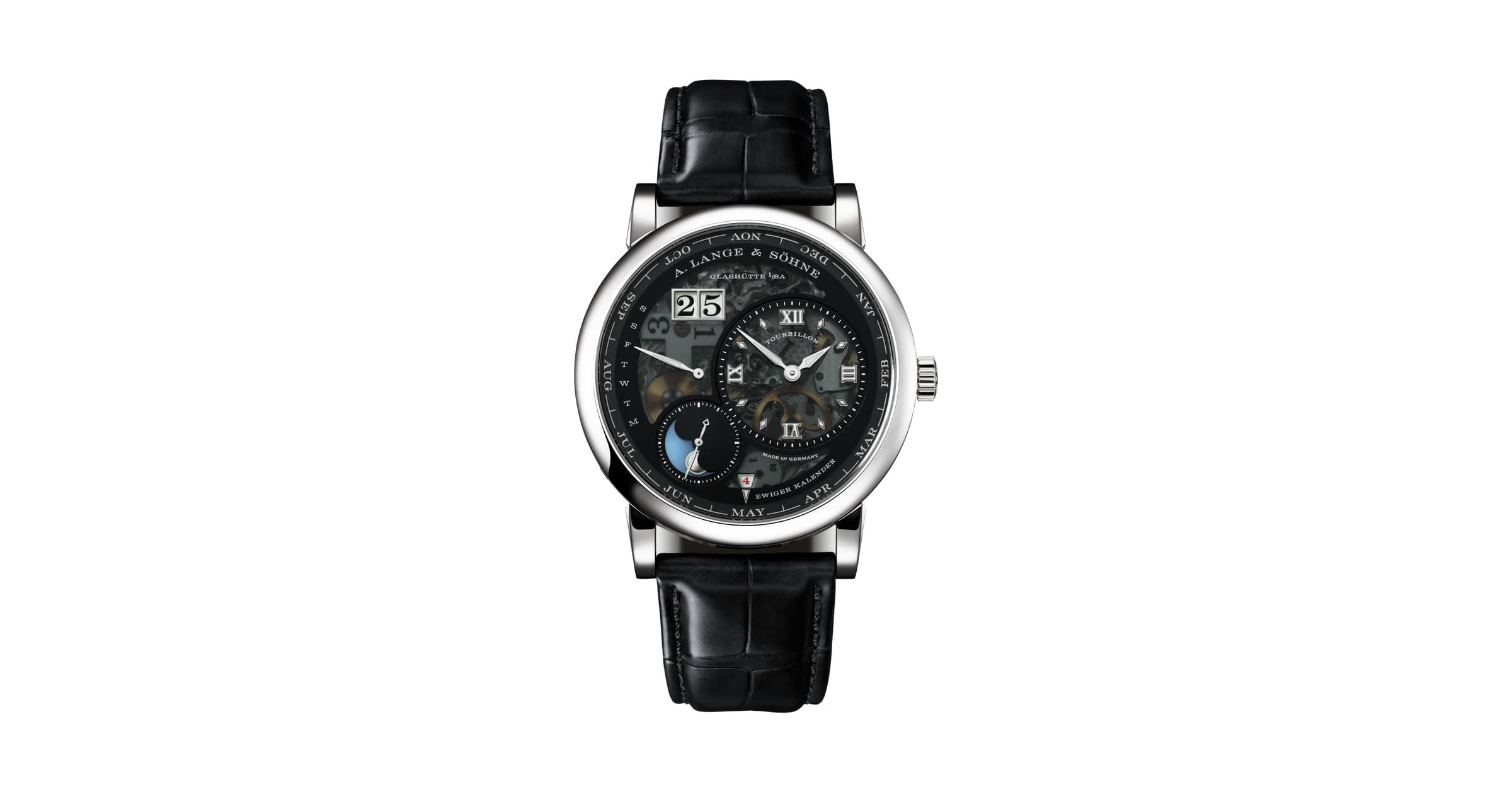A. Lange & Söhne LANGE 1 TOURBILLON PERPETUAL CALENDAR “Lumen“ in 950 platinum