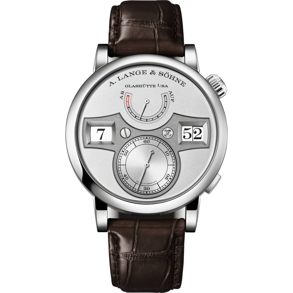 A. Lange & Söhne Zeitwerk — Gray, Platinum
