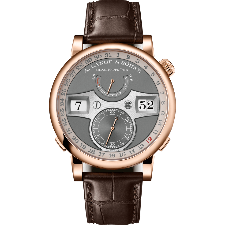 A. Lange & Söhne Zeitwerk Date — Gray, Pink Gold