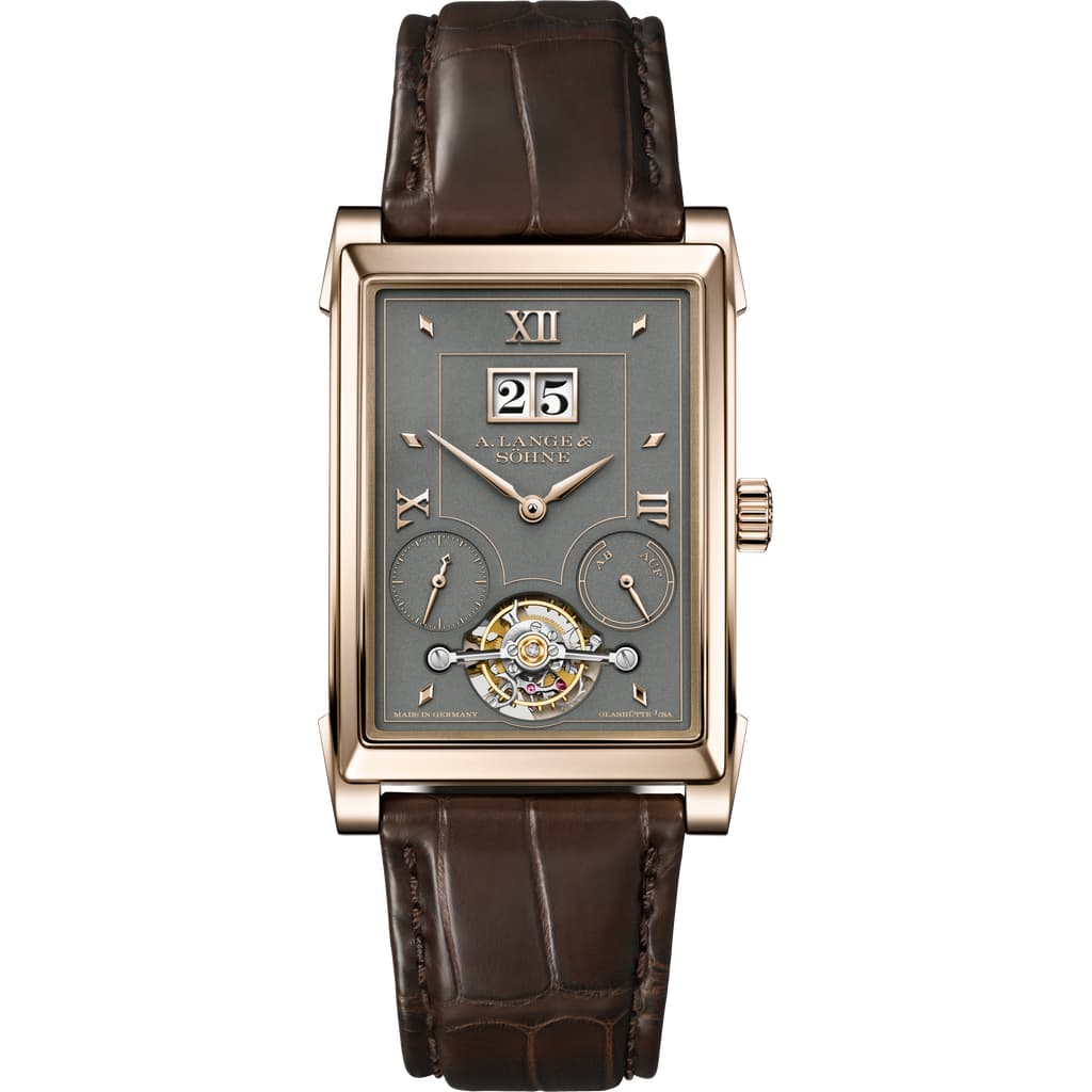 Front side of CABARET TOURBILLON HONEYGOLD in 750 HONEYGOLD®, reference 703.050