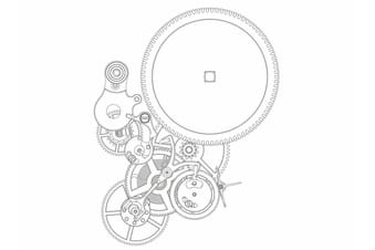 The mechanism for delaying the switching procedure of the numerals display